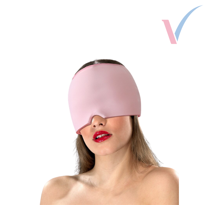 Gorro de compresión AliviGel para dolores de cabeza y migrañas