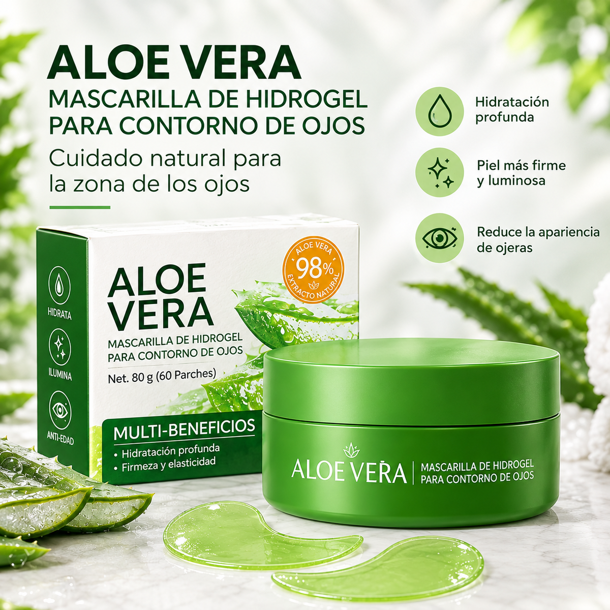 OJELUME™ Parches para Ojeras con Aloe Vera ESPANHA