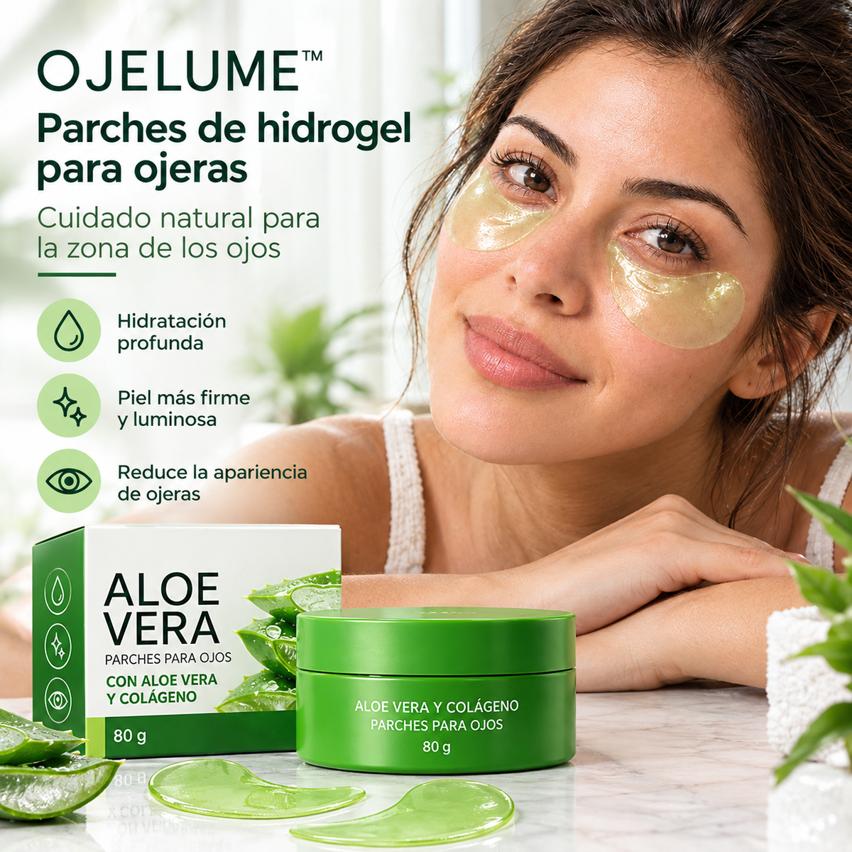 OJELUME™ Parches para Ojeras con Aloe Vera ESPANHA