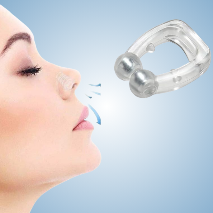 Dispositivo magnético anti ronquidos de silicona